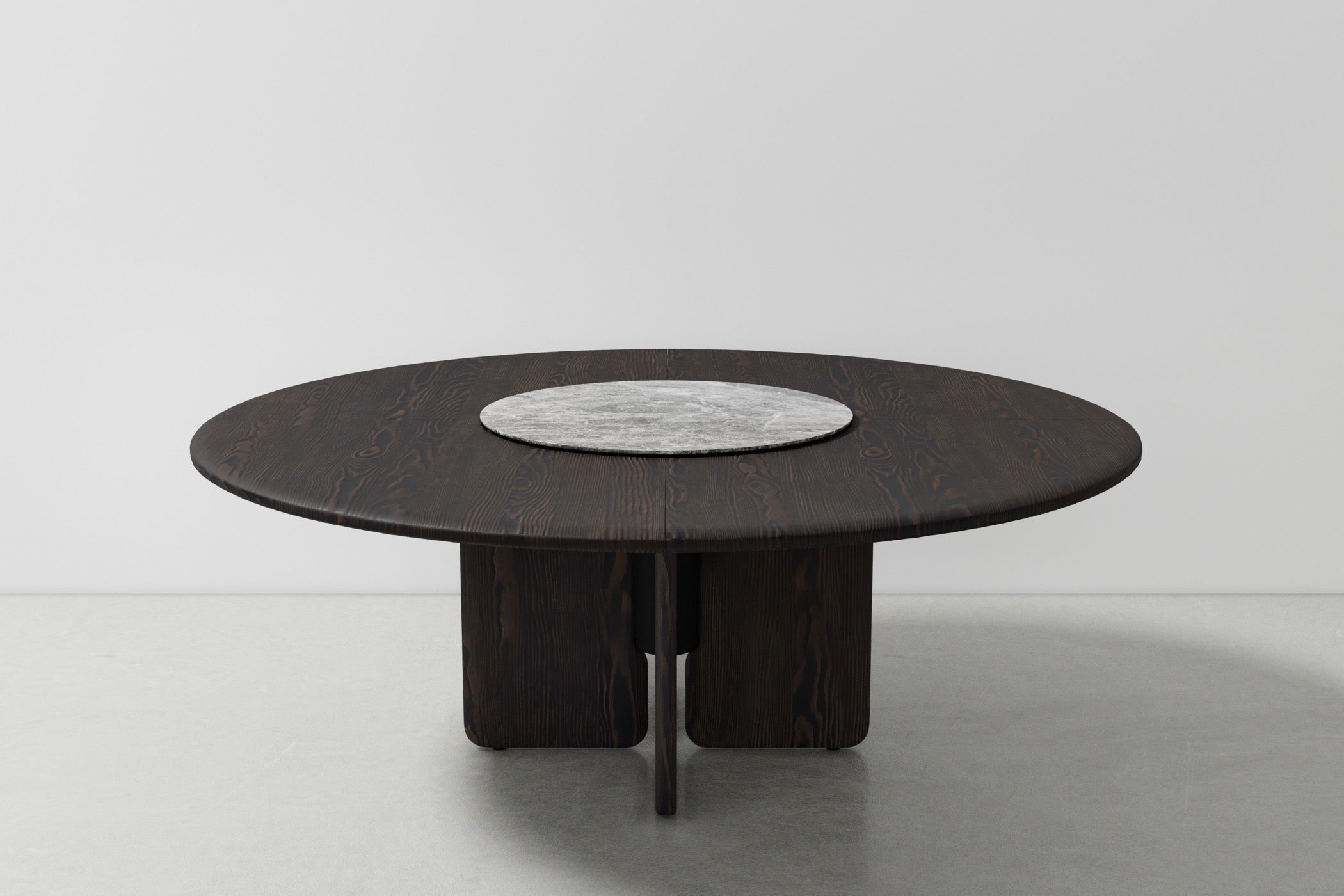 FAIFO ROUND DINING TABLE WITH LAZY SUSAN