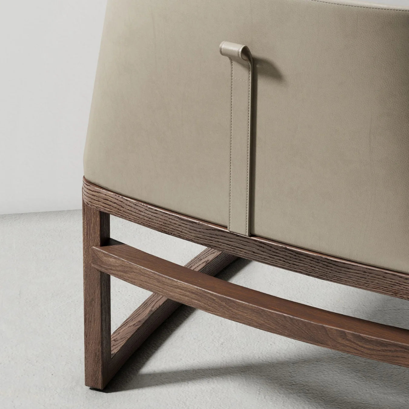 HIDA DINING ARMCHAIR - LEATHER BACK