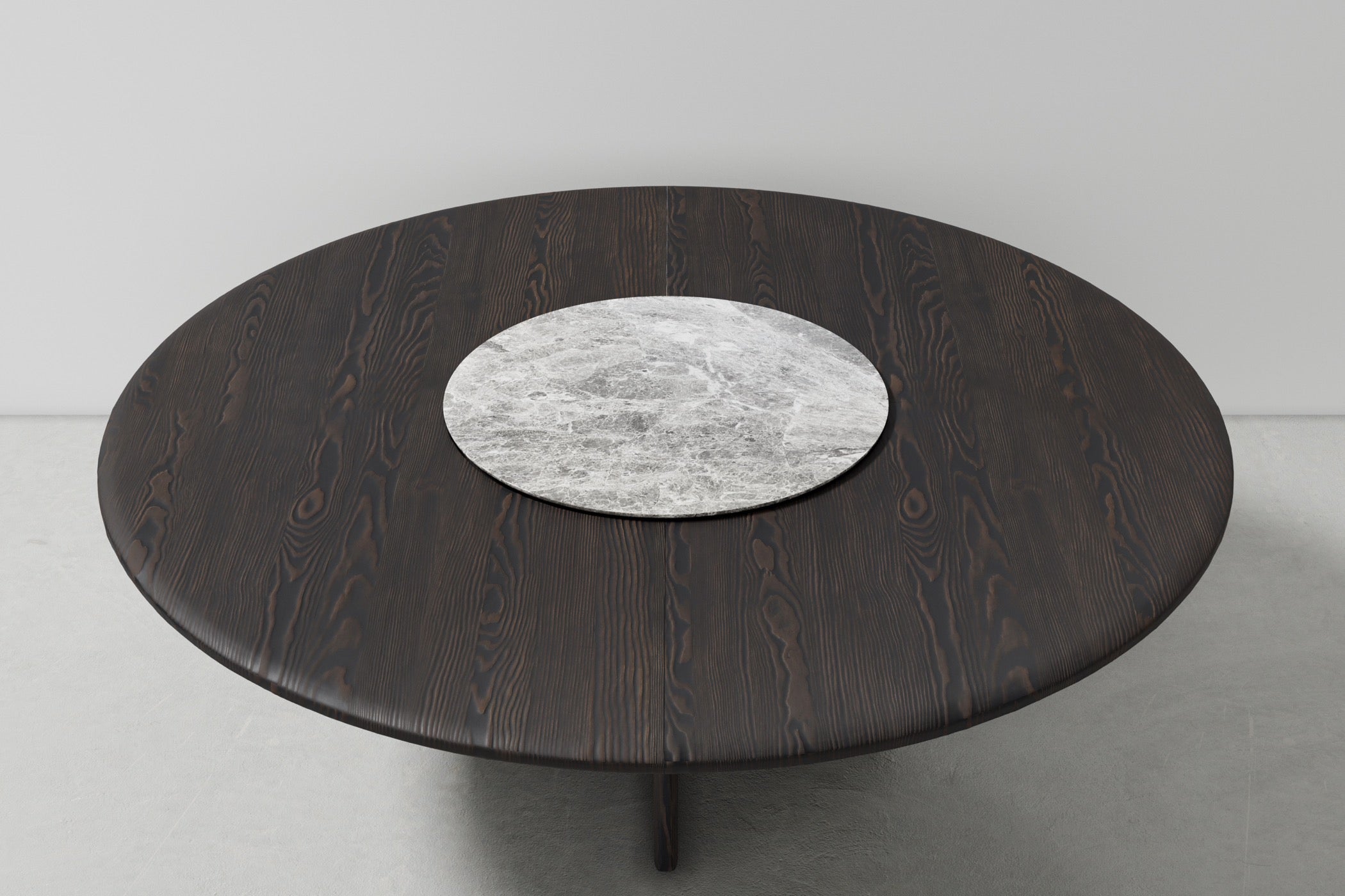 FAIFO ROUND DINING TABLE WITH LAZY SUSAN