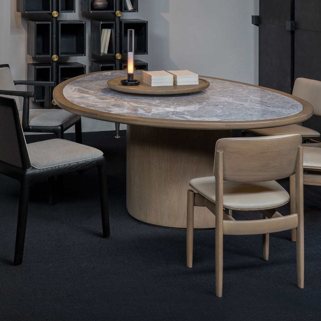 ORA DINING TABLE WITH LAZY SUSAN