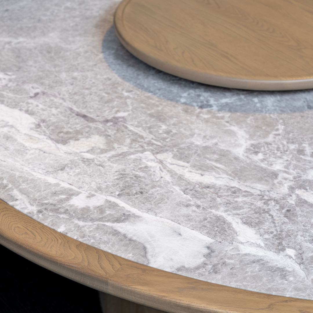 ORA DINING TABLE WITH LAZY SUSAN